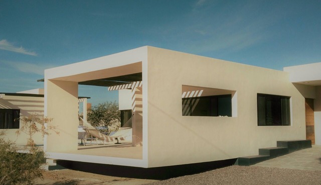 Contemporary house with pool near the beach