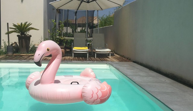 Contemporary house with swimming pool and air conditioning - Center gignac