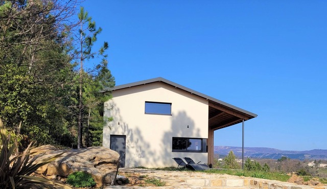 Contemporary house with panoramic pool