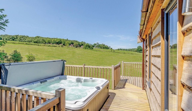 Contemporary lodge with stunning countryside views.