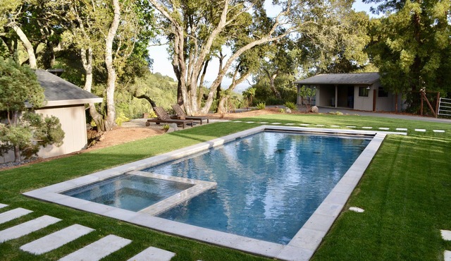 Contemporary Sonoma Hillside Home- Gated, Heated Pool/Spa & Guest House