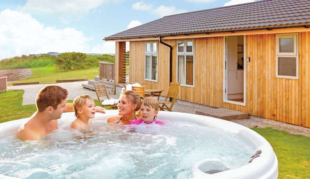 Contemporary south facing lodge.