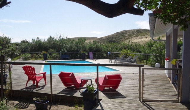 Contemporary villa -Exceptional view of the dune-Private pool