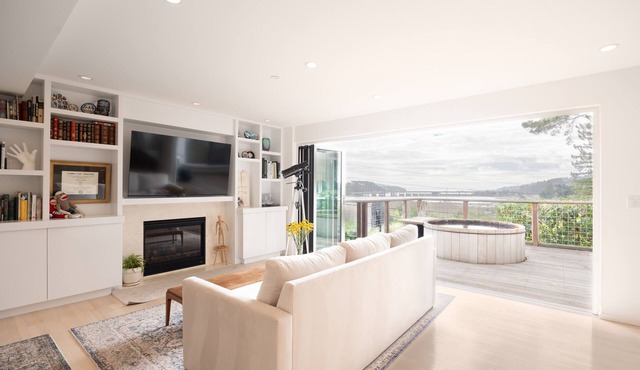 Contemporary view of Charmer Bay In Mill Valley