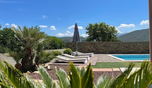 Contemporary villa with swimming pool and private garden