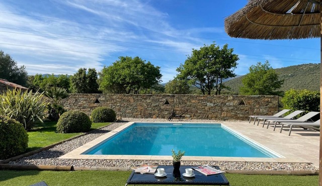 Contemporary villa with swimming pool and private garden