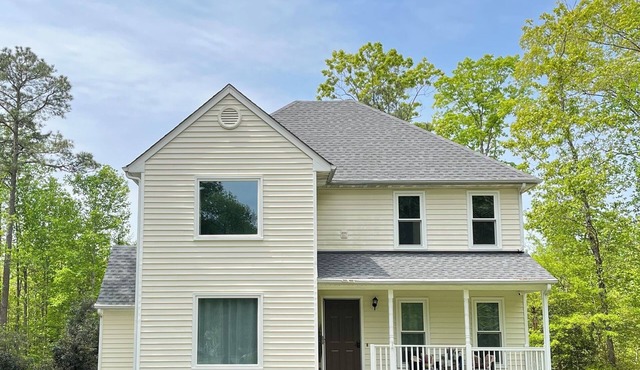 Contractor friendly, clean, quite, private, very large driveway. Super Hosts.