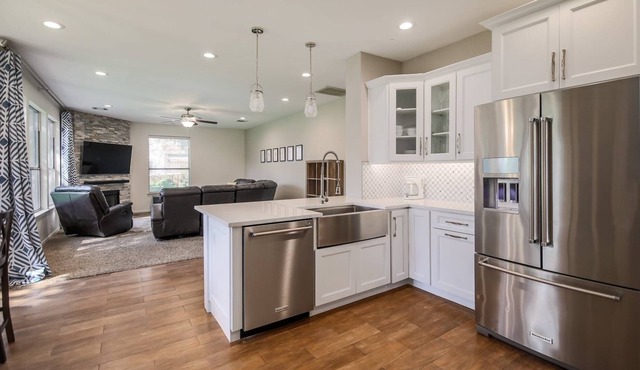 Convenient, comfortable suburban home backing up to walking trail