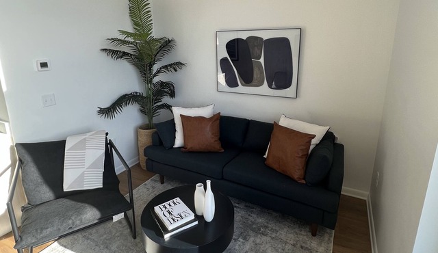 Convenient loft with gated parking & 24/7 gym