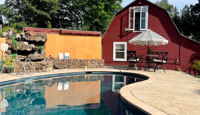 Converted Barn Overlooking Pool in the Heart of the Russian River Valley!Central