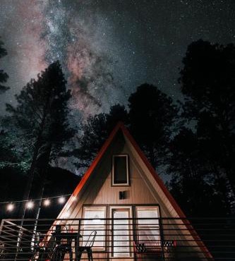 Cool A-Frame Cabin Rental in New Mexico, for Unforgettable Vacations on the Pecos River