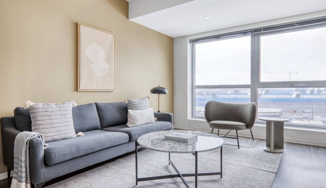 Cool East Cambridge 1BR w/W/D & Gym, nr Lechmere T, by Blueground