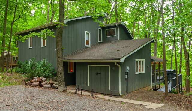 Coolfont 4 BDRM, lots of beds! Cozy Wooded Cottage.