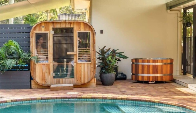 Coolum Family Hideaway with Pool, Sauna + Ice bath