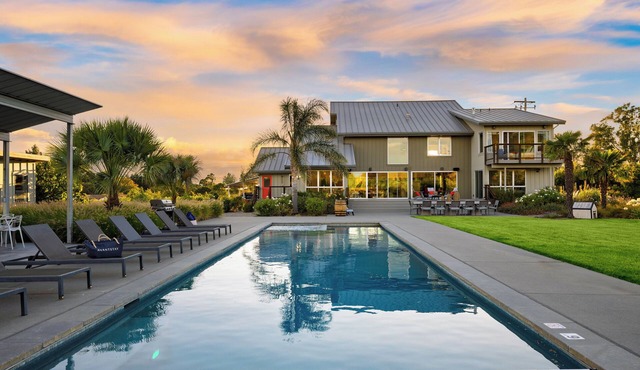 Coplan Vineyards | 10-Acre Estate w/Pool, Spa, Bocce & Designer Interiors