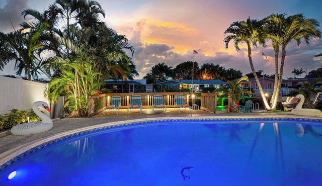 Coral Ridge Isles Beauty - Waterfront Pool Villa, BBQ