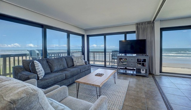 Corner Beachfront Condo: Stunning 270° Views. Wraparound Balcony. Heated Pool