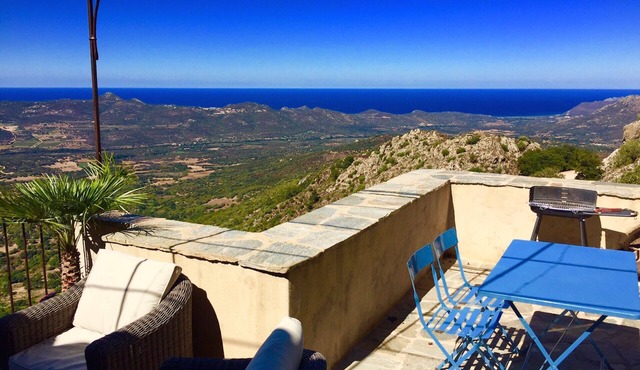 CORSE HOUSE EXCEPTIONAL SEA VIEW IN A VILLAGE BETWEEN SEA & MOUNTAINS