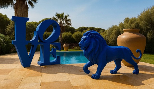 Corsica, very nice amenities for this villa with sea views