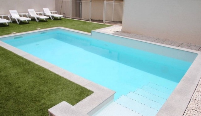 Cosy, air-conditioned nest with swimming pool and terrace on private property!