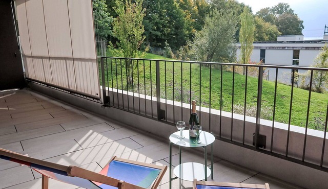 Cosy apartment for 2 guests with WIFI, balcony and panoramic view
