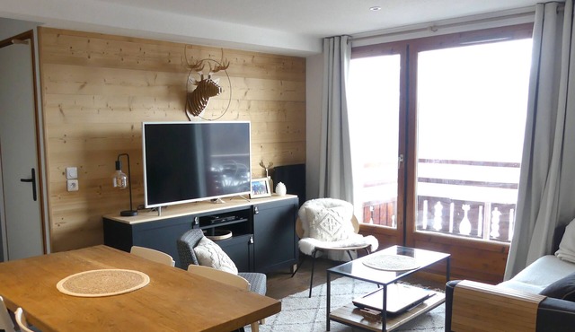 Cosy apartment at 1800 with direct access to the slopes