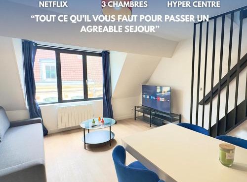 Cosy appart- 6 pers Netflix Hyper centre Douai