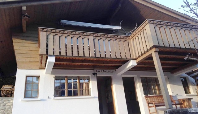 Cosy chalet with top view