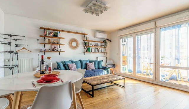 Cosy Family Apt - 6 People/2BR - Parking - A/C