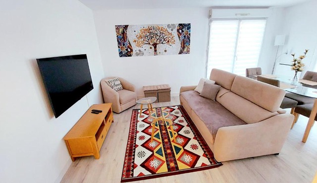 Cosy Home 1 - Spacieux 3 pièces avec parking - 30 min de Paris