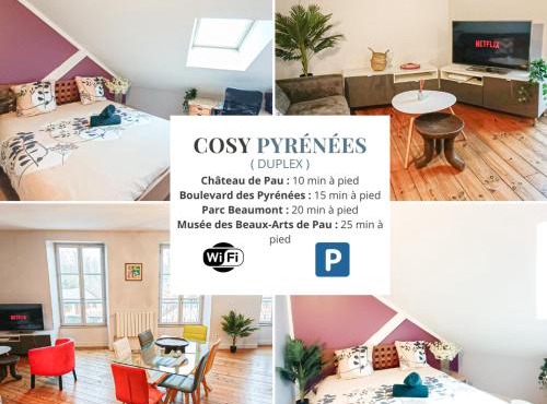 Cosy Pyrénées 2CH - Vue sur le Château et Parking privé