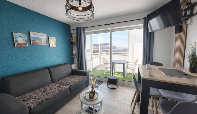 Cosy seaside studio in Jard-sur-Mer - Beach 50 m away, private parking