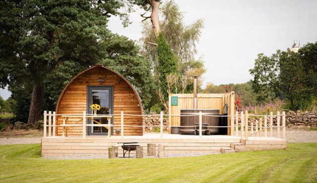 Cosy Spacious Cabin with Wood Fired Hot Tub