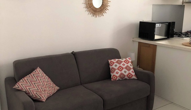 Cosy studio in the country but in the city center