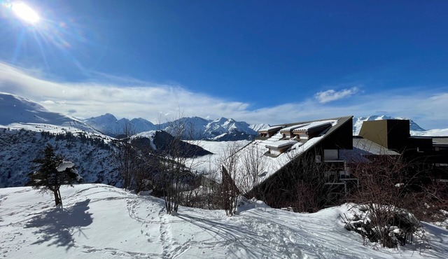 Cosy studio with unobstructed view - Alpe d'Huez, Quartier Éclose