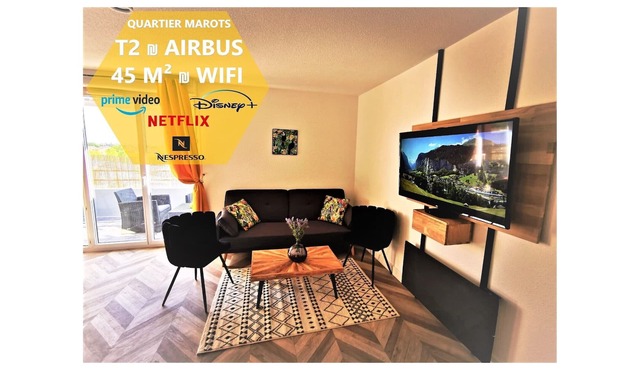 COSY T2 ₪ SECURE RESIDENCE ₪ AIRBUS ₪ SWIMMING POOL