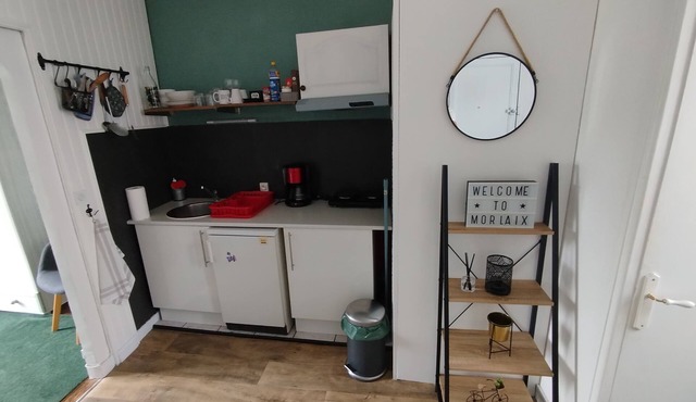Cosy T2 with view in Morlaix between station and town center