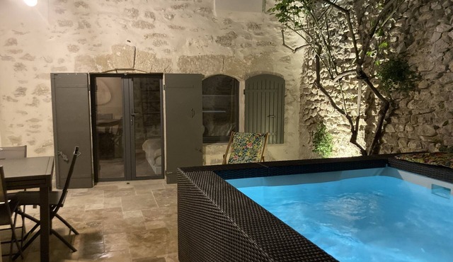 Cosy village house, secret patio, pool