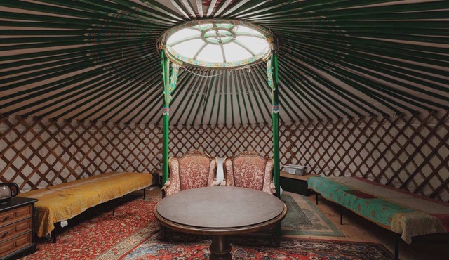 Cosy yurt at a nature retreat in Sequoia N Forest