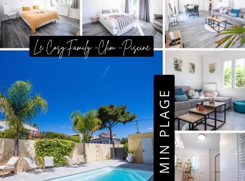 COSYFAMILY 1er étage Piscine -WIFI- NEUF-FAMILLE -15MIN PLAGE - TOP PROS SERVICESConciergerie