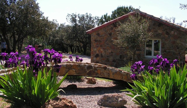 cottage in saint andre de roquelongue, aude, air conditioning, with swimming pool, garden terrace