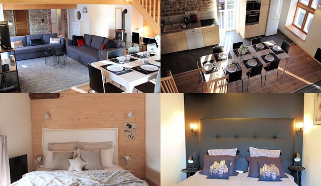 Cottage 3 * 85m2 with swimming pool- prox St-Vulbas PIPA, CNPE, Pérouges