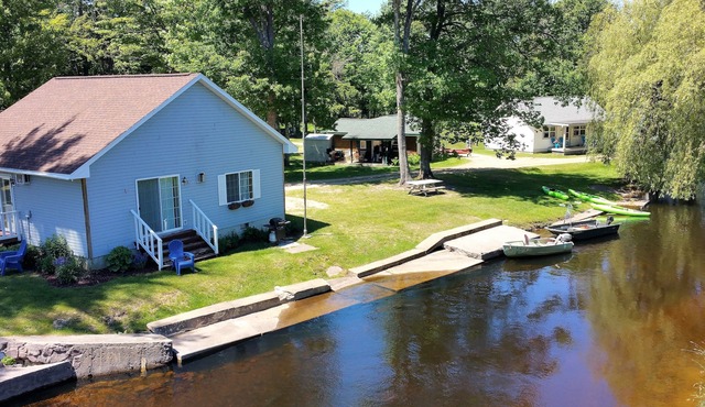 Cottage #5 on AuTrain River Near Lake Superior, Pictured Rocks, Waterfalls,Trail