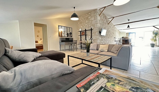 Cottage for 8 persons in the heart of a vineyard at Thenac, Dordogne