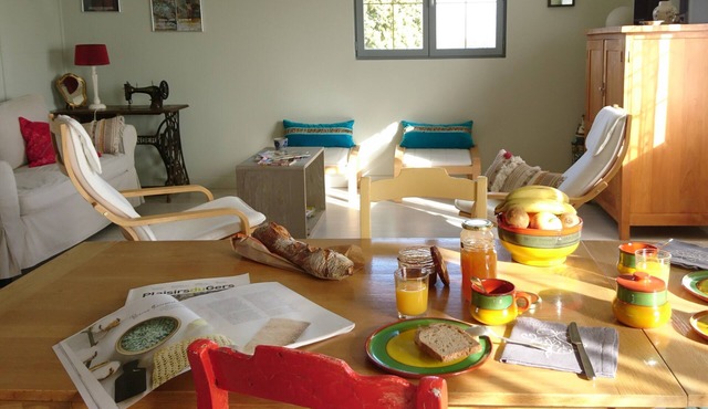 cottage in a green setting