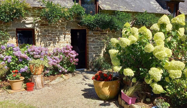 Cottage in local stone/between land and sea