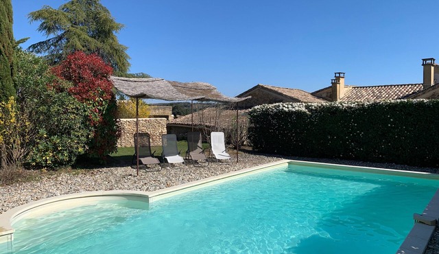 Cottage in Mas, private pool at the cottage, near Uzes
