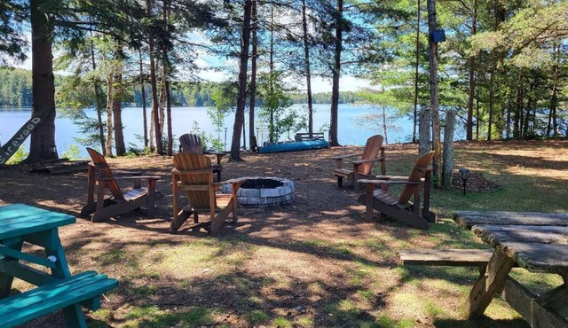 COTTAGE IS ON 1000FT DIRECT WATERFRONT ON BLAK LAKE ON 6.5 ACRES. VERY PRIVATE