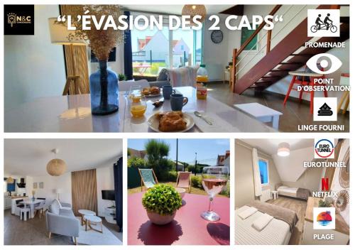 Cottage L'évasion des 2 caps-5 personnes- bord de mer