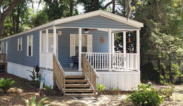 Cottage located in a local fish camp with boat parking.